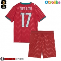 Otroške Nogometnih dresov Portugalska Rafael Leao #17 Domači SP 2026 Kratki rokavi (+ hlače)